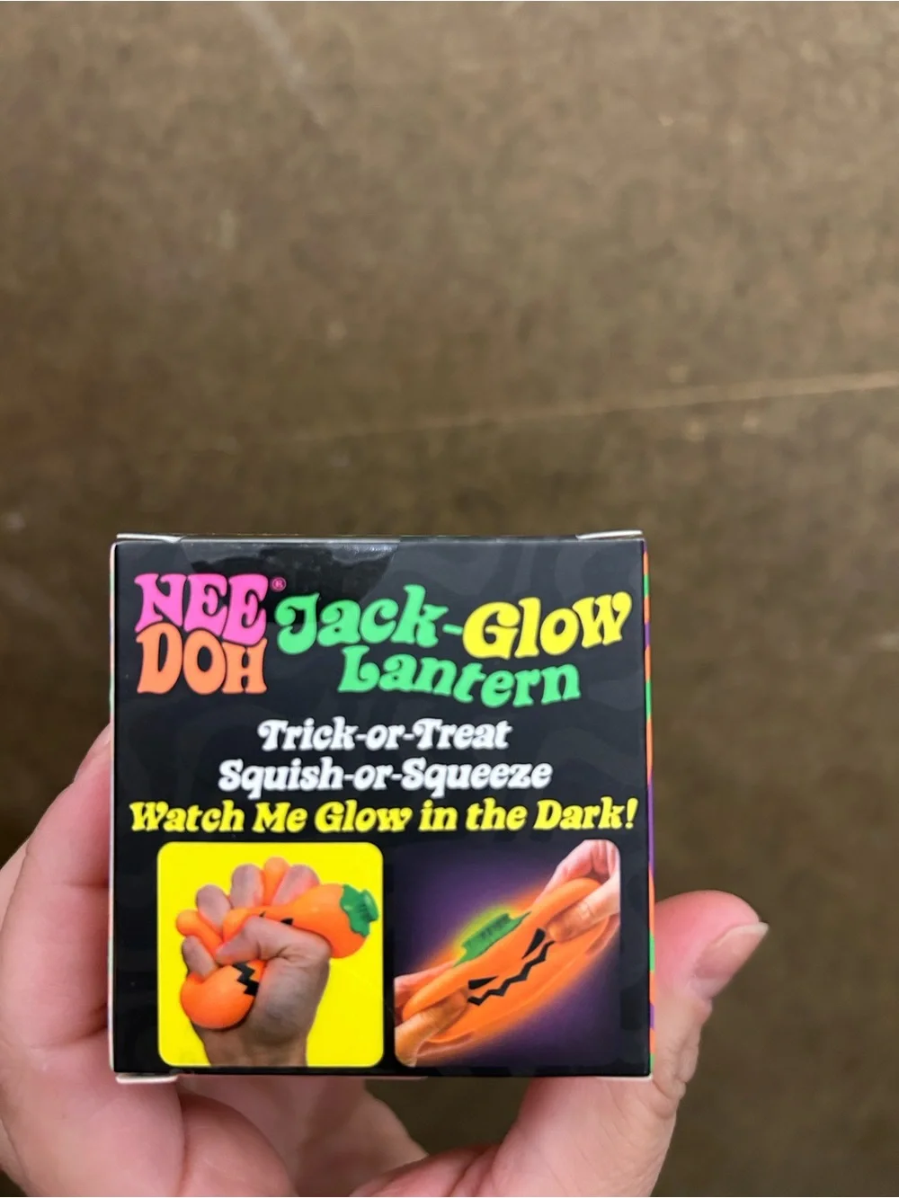 Teenie Jack-Glow Lanterns1 3pk – Orange Halloween Squishy Toys /1 jack glow